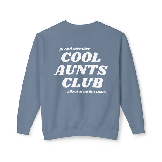 Comfort colors Cool Aunts Club Unisex Lightweight Crewneck Sweatshirt