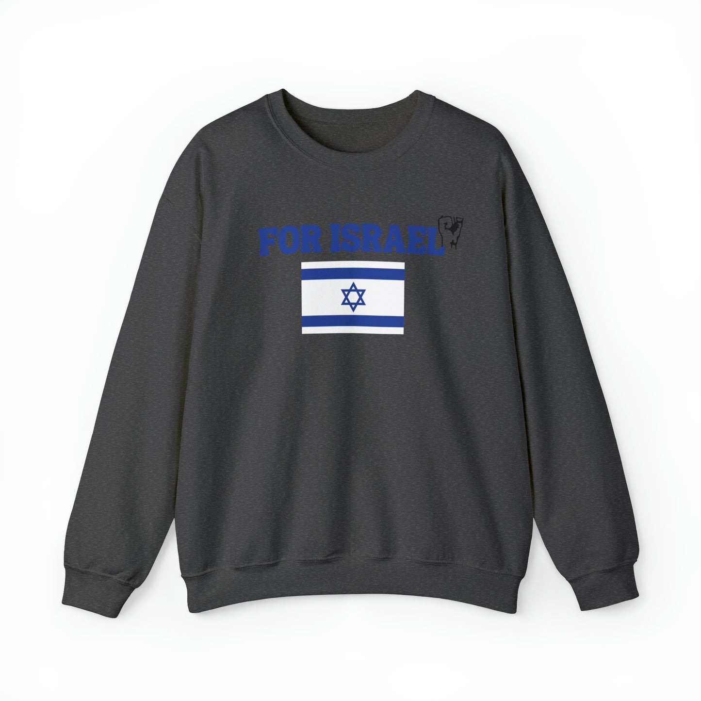 For Israel Unisex Heavy Blend Crewneck Sweatshirt
