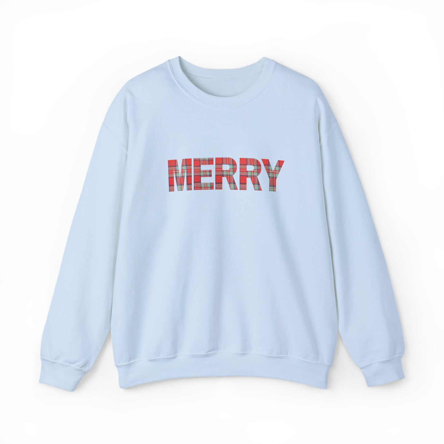 Merry Plaid Unisex Heavy Blend Crewneck Sweatshirt
