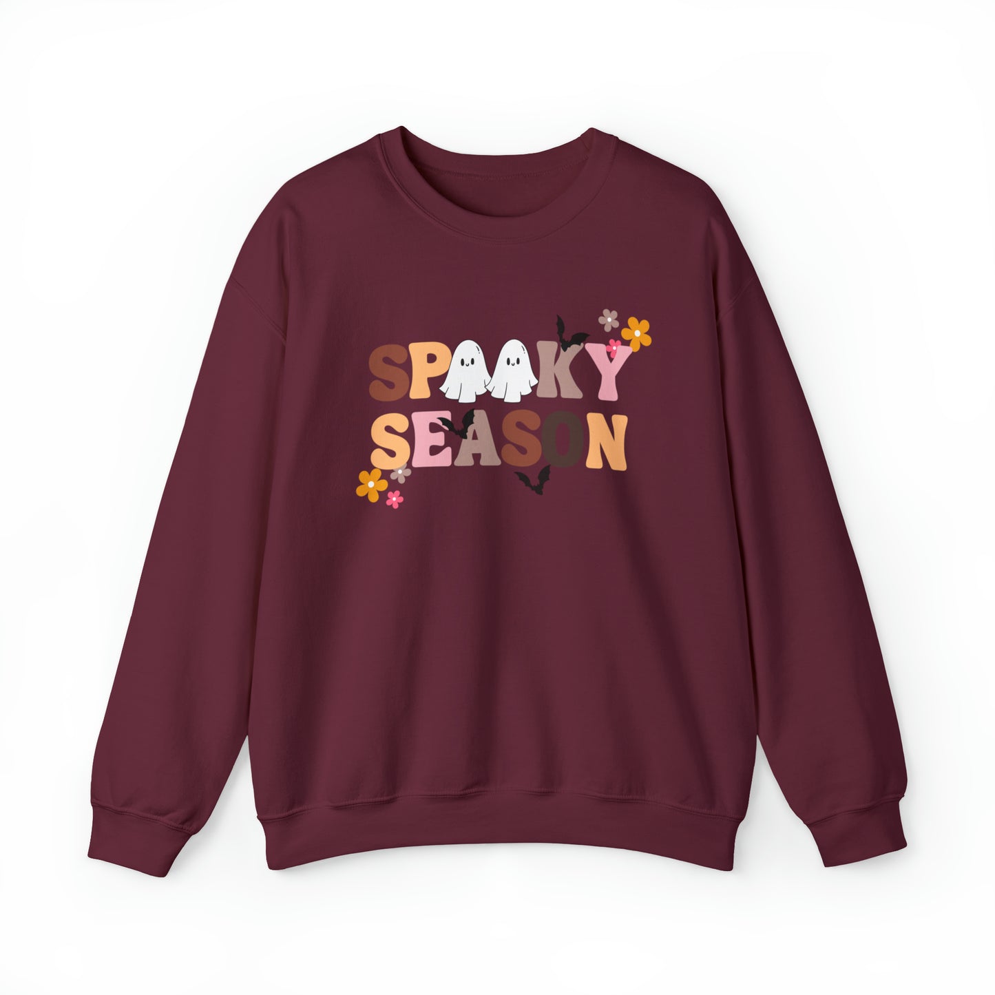 Spooky Season Ghosts Unisex Heavy Blend Crewneck Sweatshirt