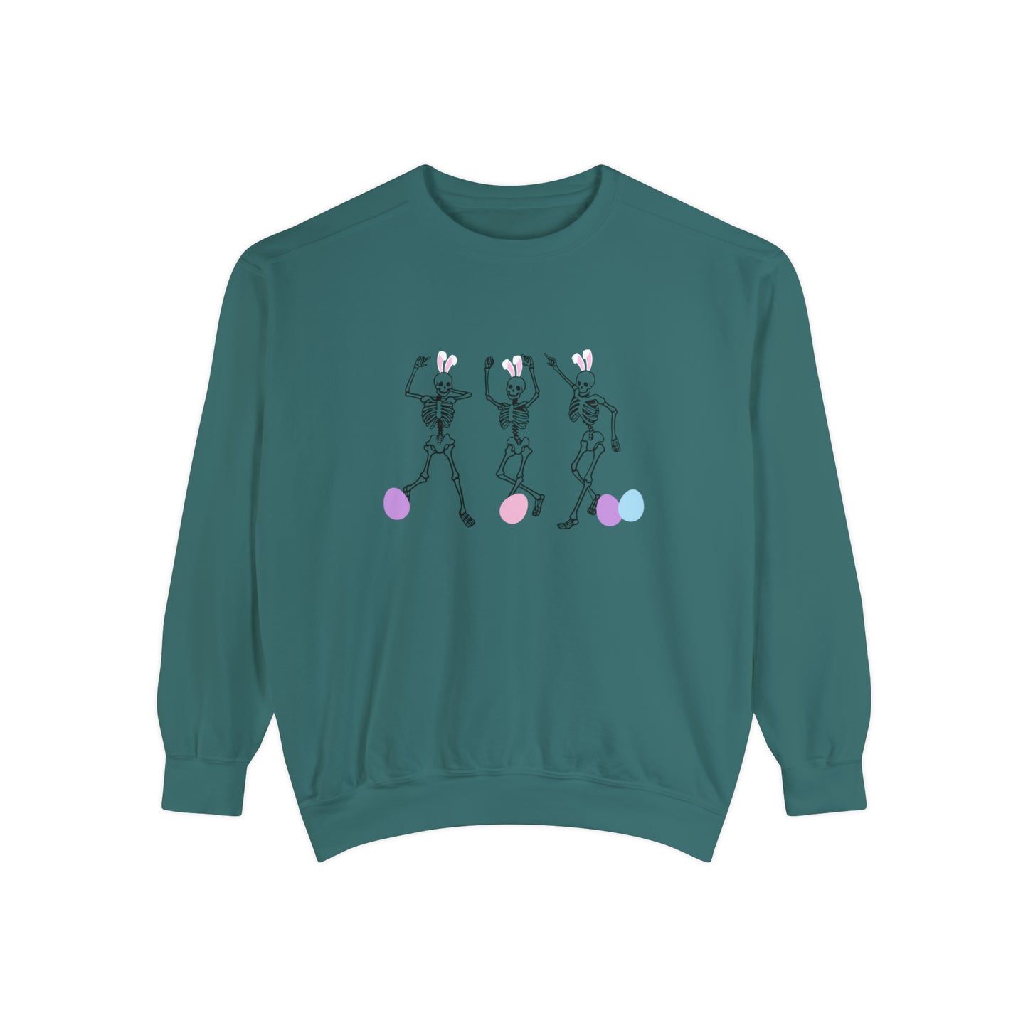Skeleton Easter Comfort Colors Unisex Sweatshirt