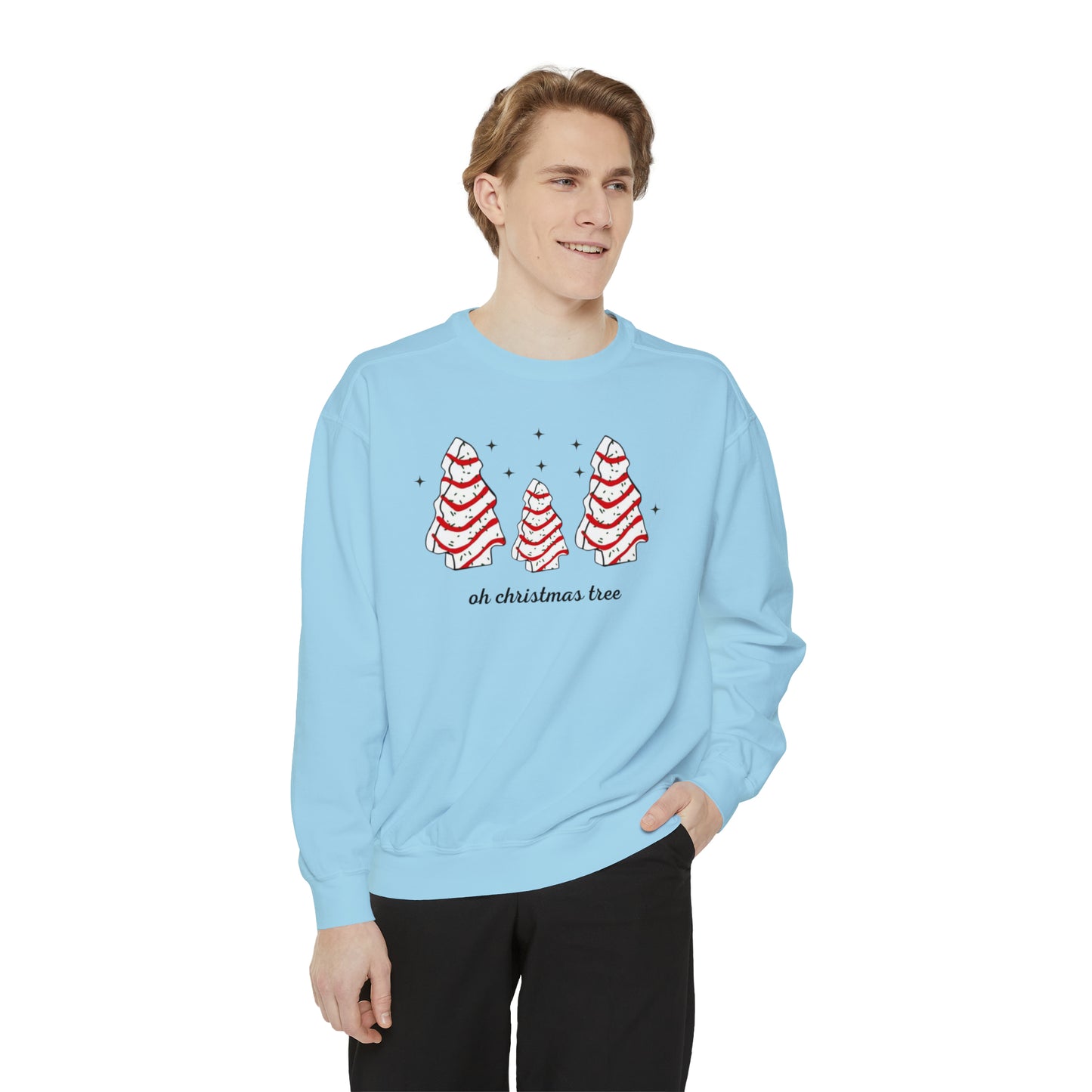 Oh Christmas Tree Unisex Garment-Dyed Sweatshirt