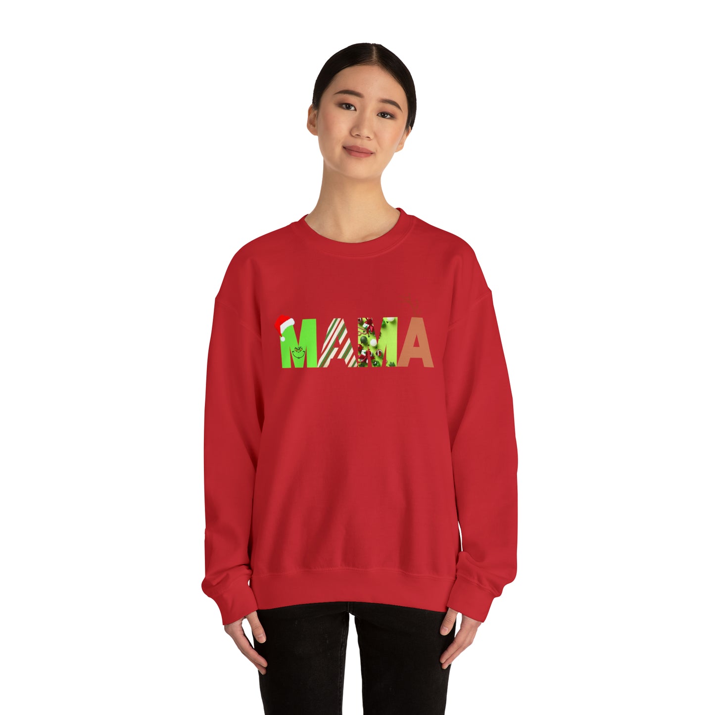 Mama Grinch Unisex Heavy Blend Crewneck Sweatshirt