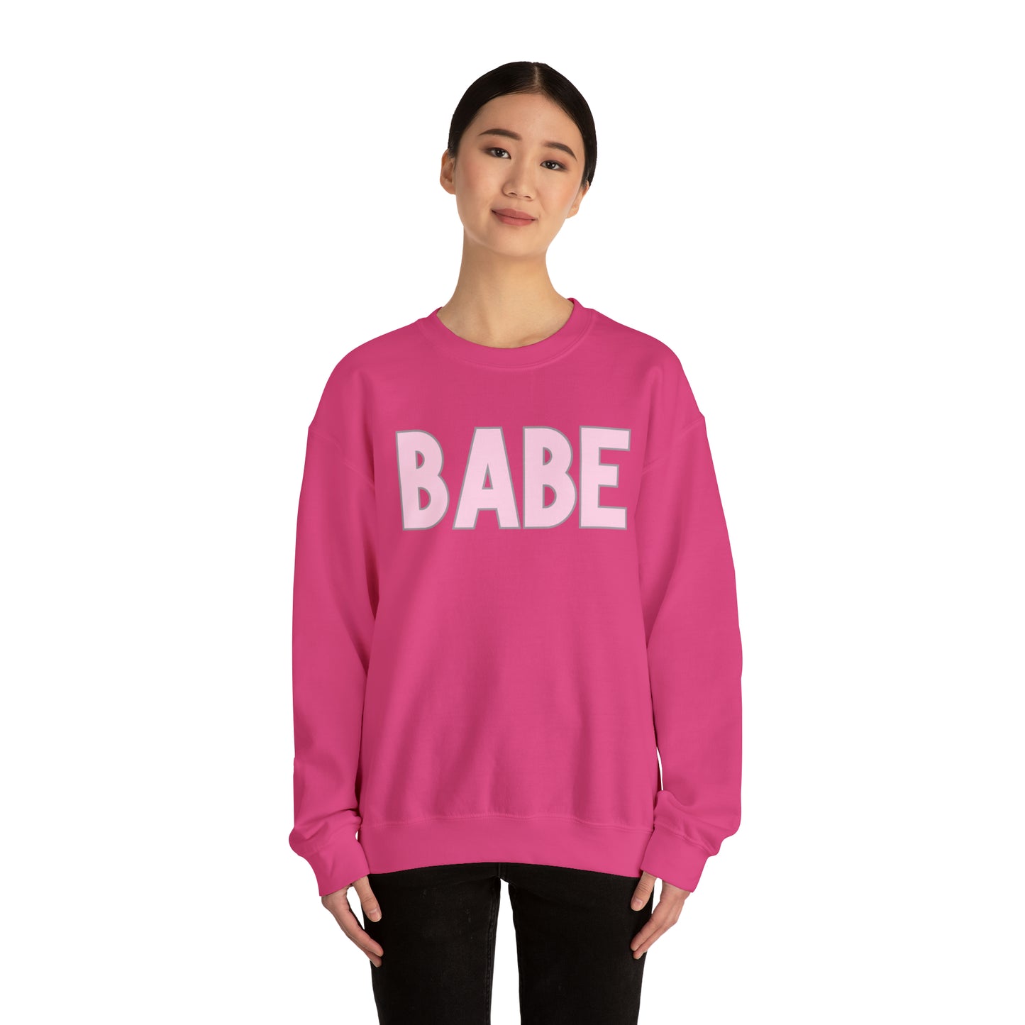 Babe Unisex Heavy Blend Crewneck Sweatshirt
