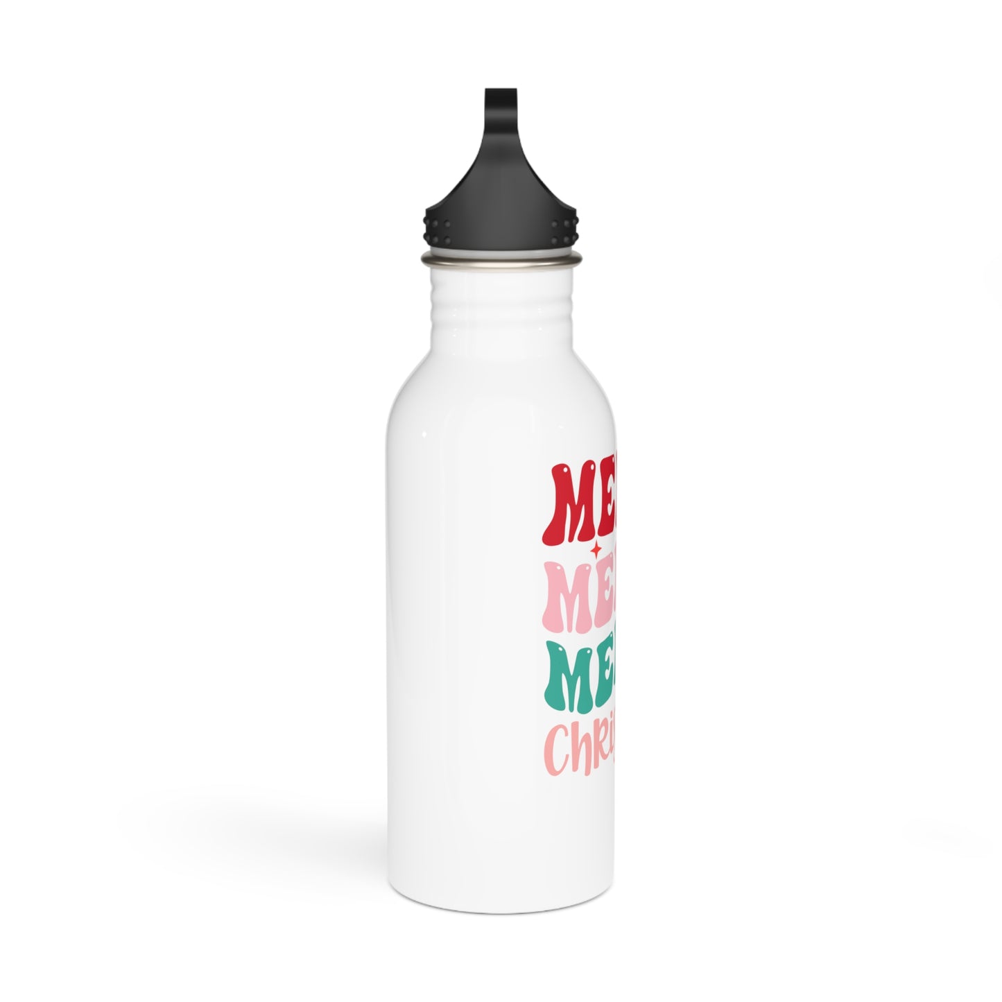 Merry Merry Christmas Stainless Steel Water Bottle