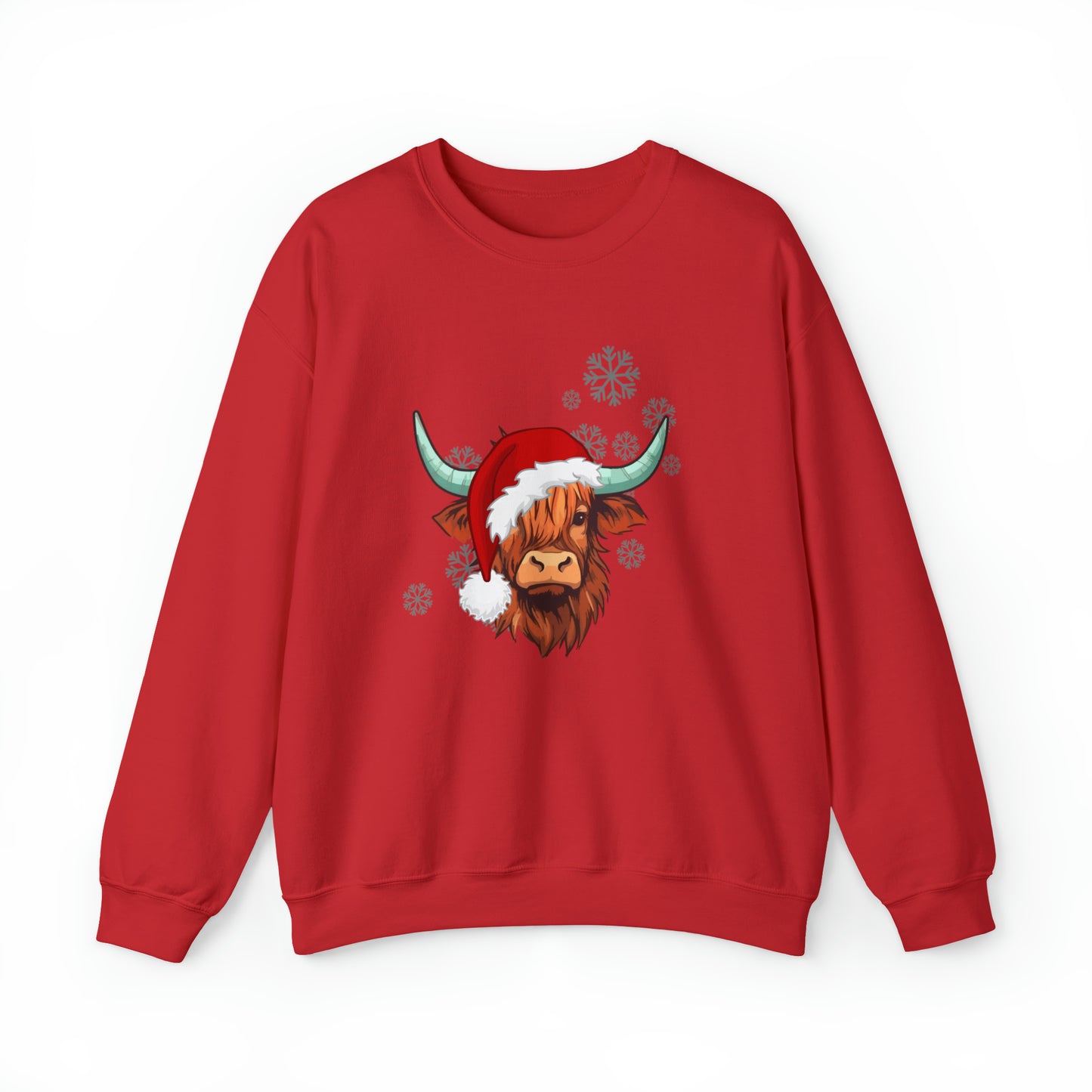 Highland Cow Santa Unisex Sweatshirt