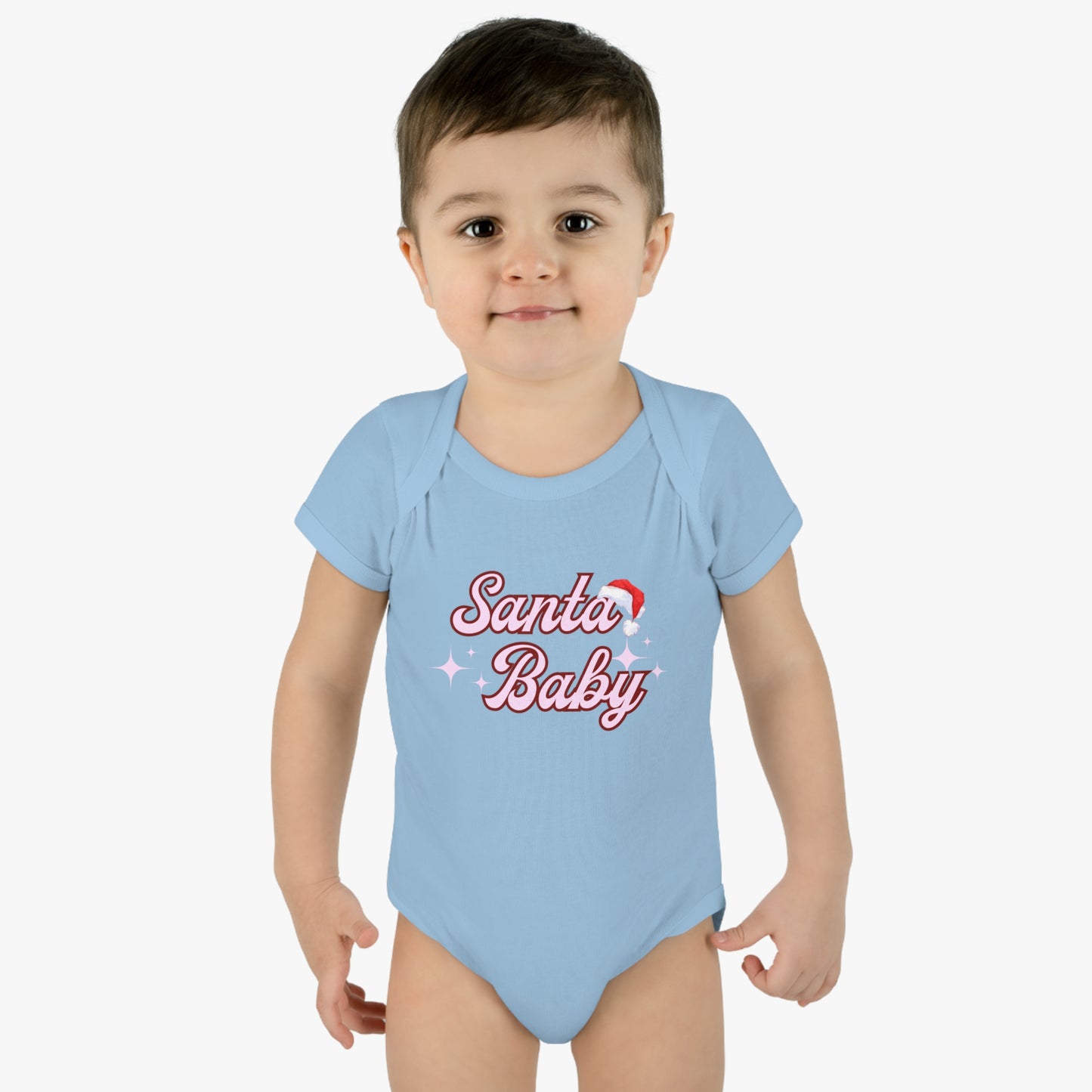 Santa Baby Infant Baby Rib Bodysuit