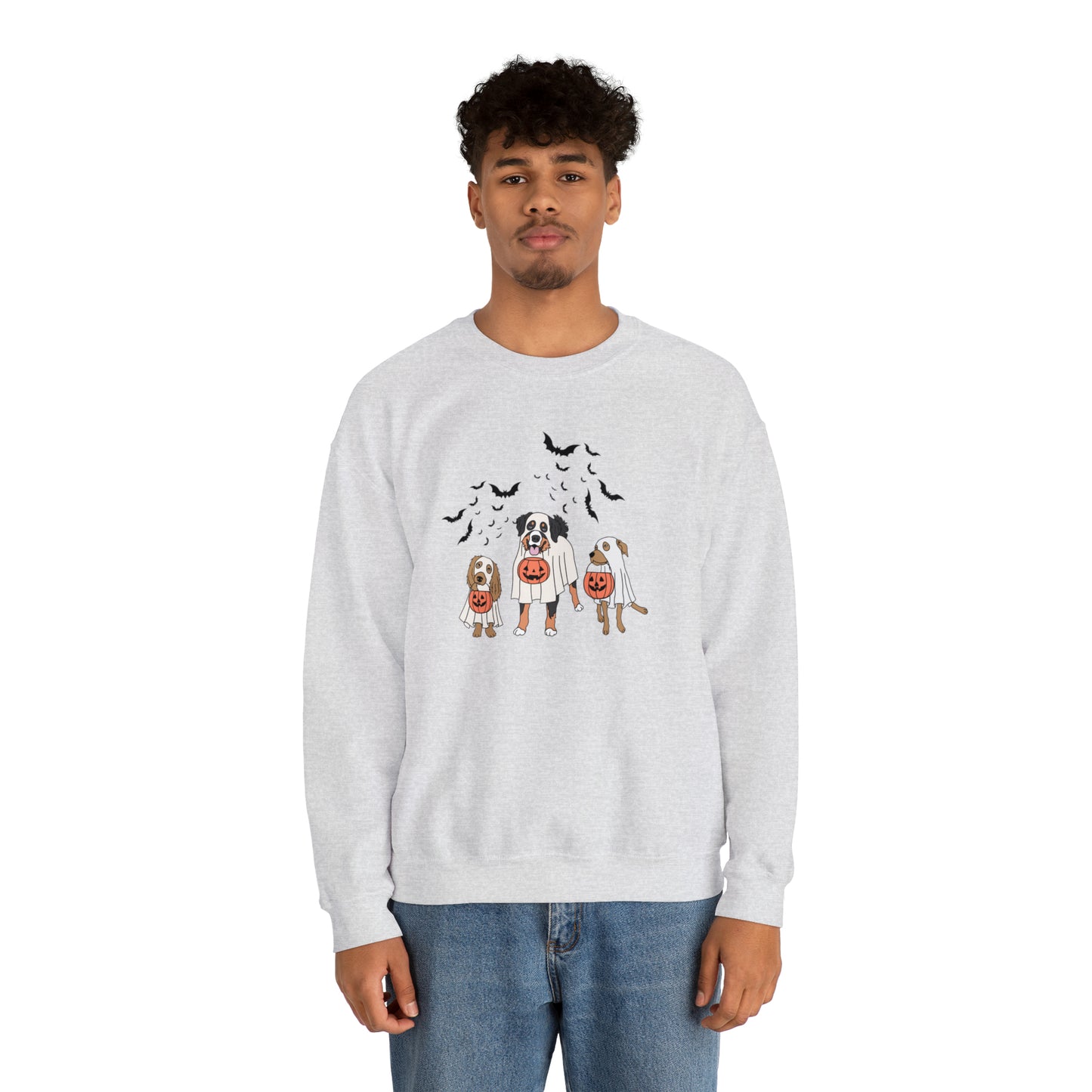 Dog ghosts Unisex Heavy Blend Crewneck Sweatshirt