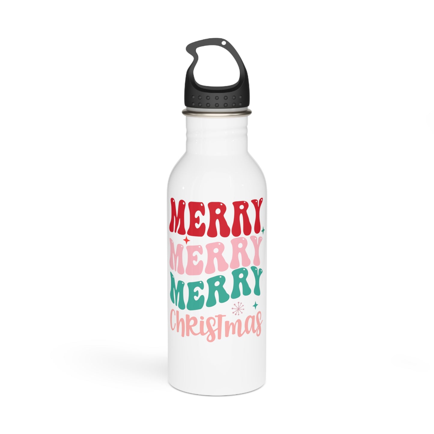 Merry Merry Christmas Stainless Steel Water Bottle