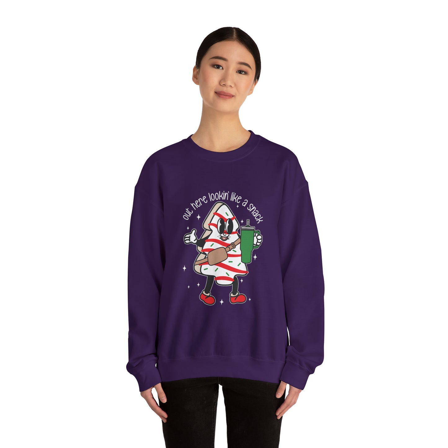 Out Here Looking Like A Snack Unisex Heavy Blend Crewneck Sweatshirt
