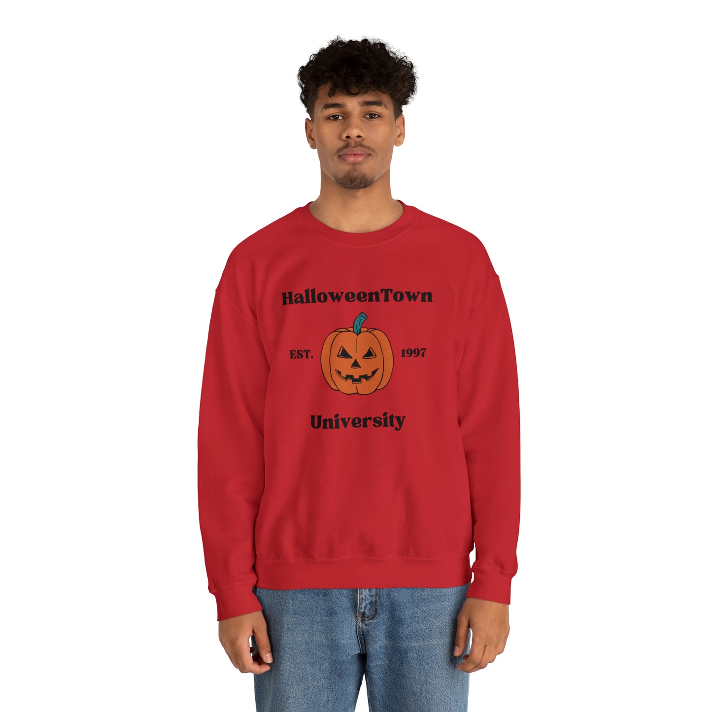 Halloween Town Pumpkin Crewneck Sweatshirt