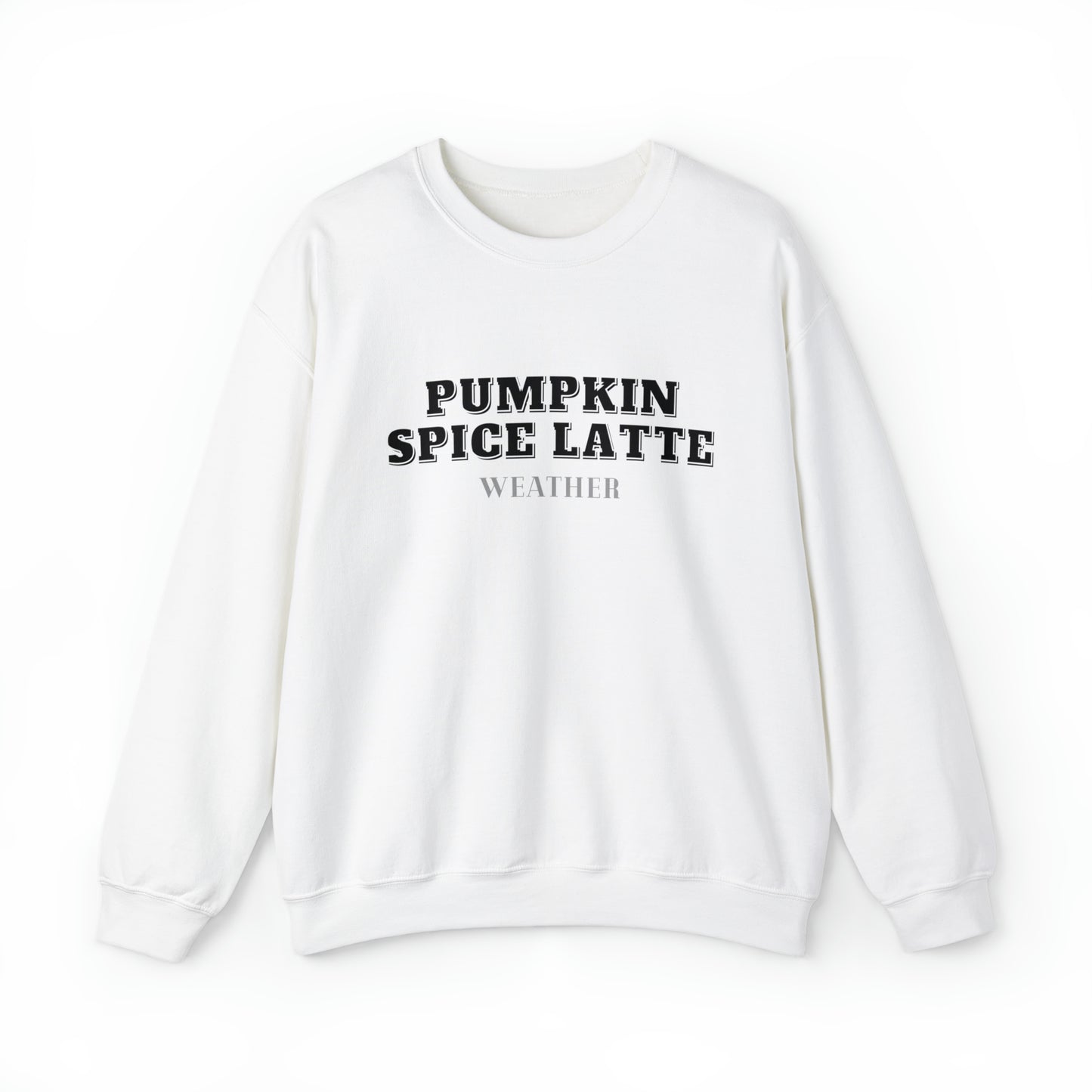 Pumpkin Spice Latte Weather Unisex Heavy Blend Crewneck Sweatshirt
