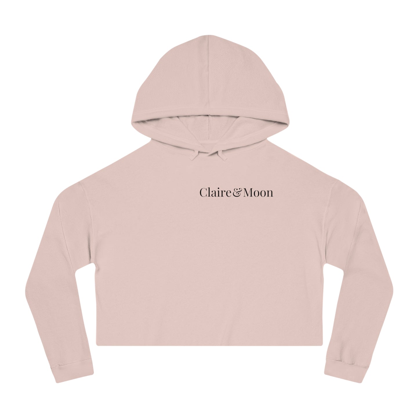 Claireandmoon Logo Women’s Cropped Hooded Sweatshirt