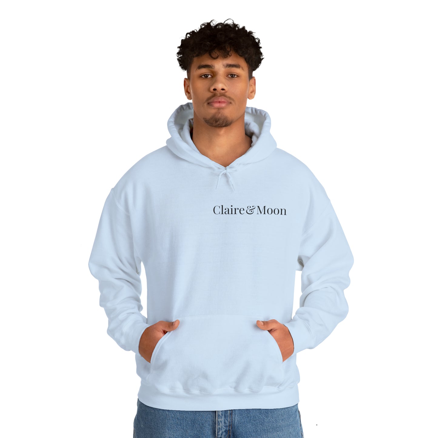 Claireandmoon Black Logo Unisex Heavy Blend™ Hooded Sweatshirt