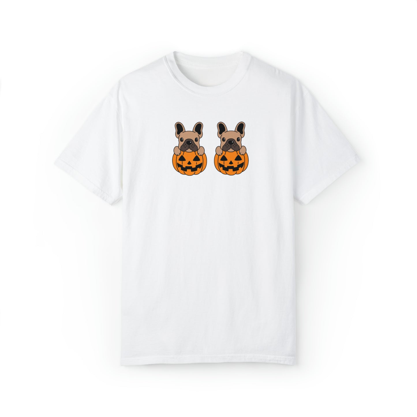 Doggie Pumpkins Unisex Garment-Dyed T-shirt