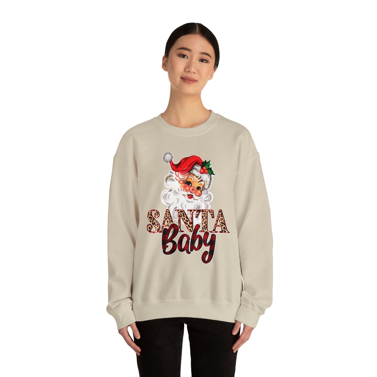 Santa Baby Vintage Santa Unisex Heavy Blend Crewneck Sweatshirt