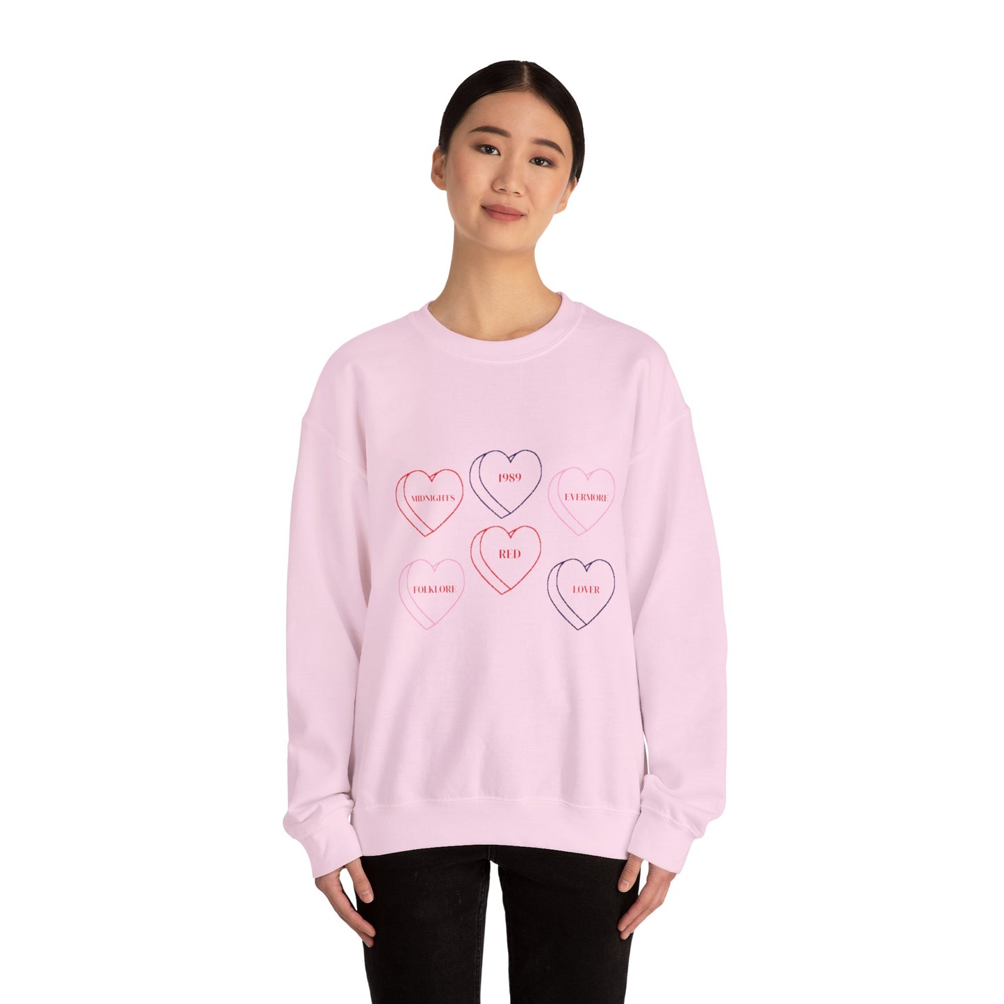 Taylor Eras Heart Crewneck Sweatshirt