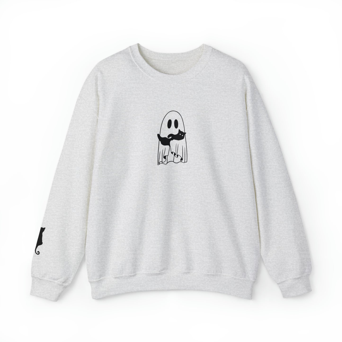 Cat Ghost Unisex Heavy Blend Crewneck Sweatshirt