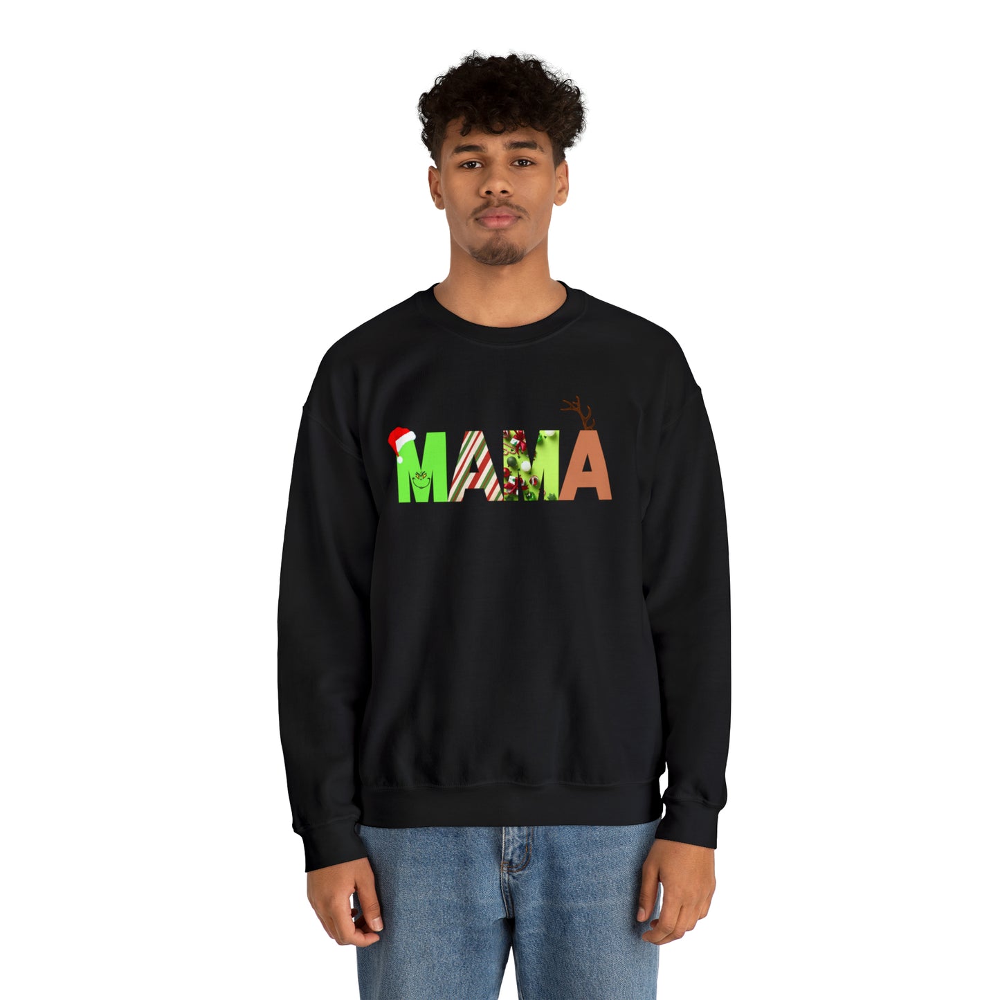 Mama Grinch Unisex Heavy Blend Crewneck Sweatshirt