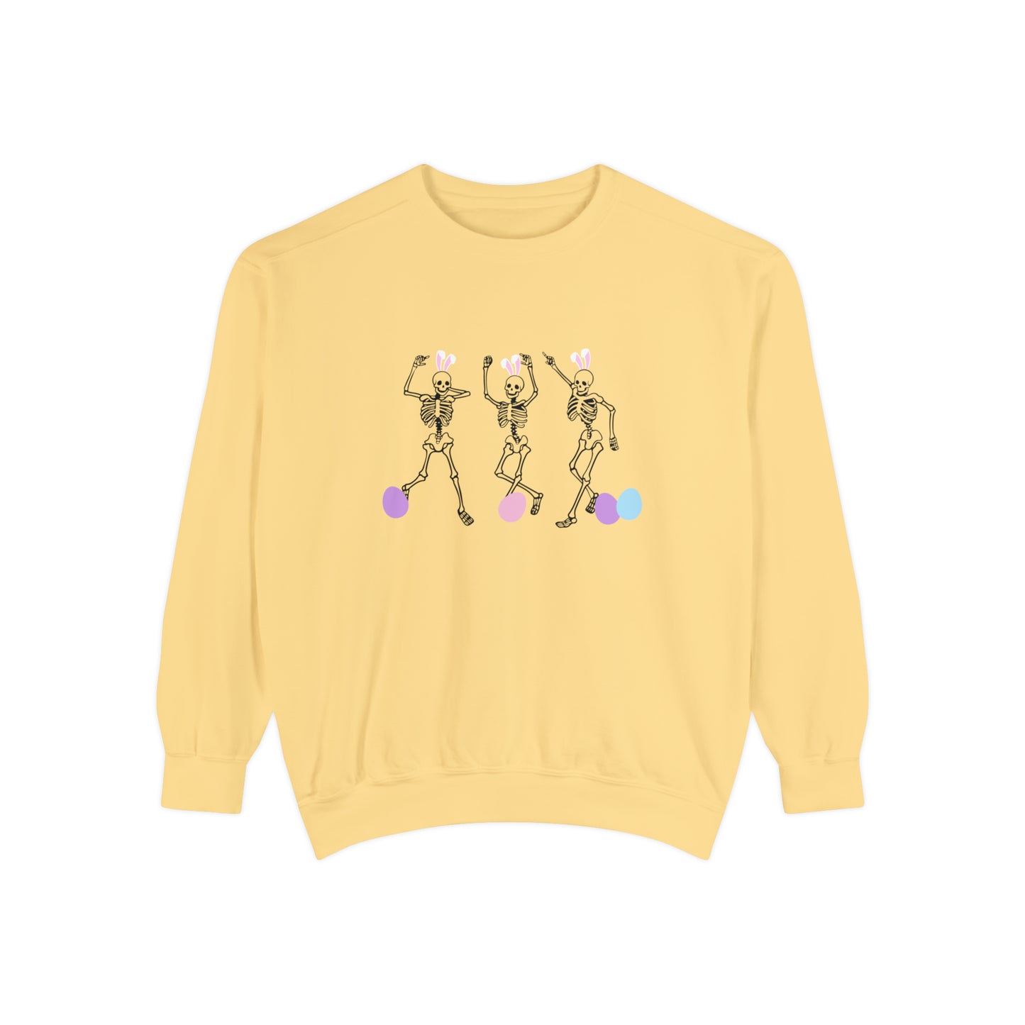Skeleton Easter Comfort Colors Unisex Sweatshirt