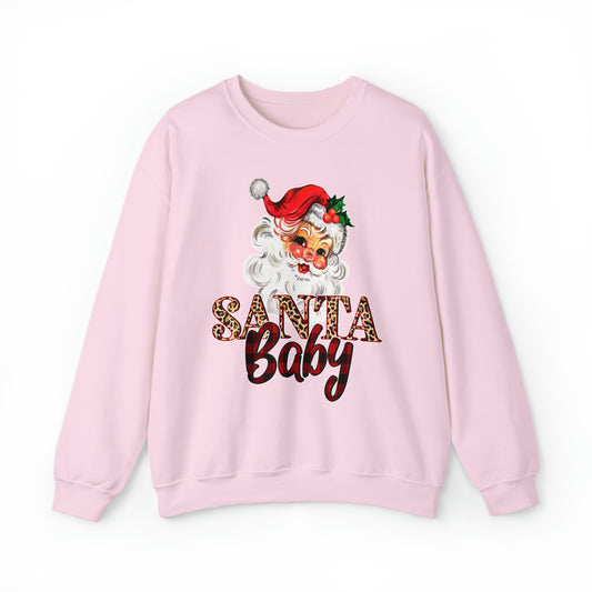 Santa Baby Vintage Santa Unisex Heavy Blend Crewneck Sweatshirt