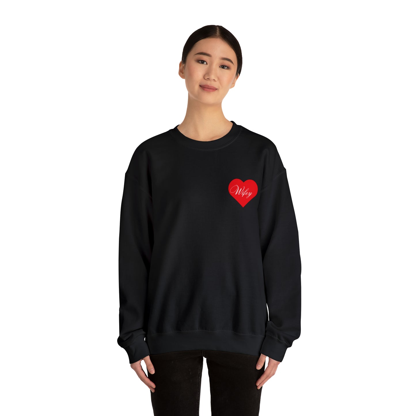 Wifey Heart Unisex Heavy Blend™ Crewneck Sweatshirt