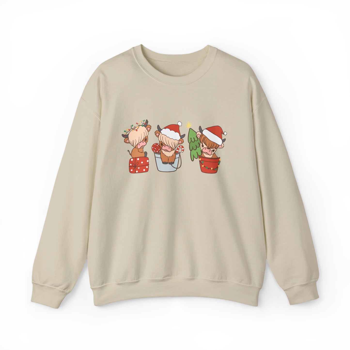 Highland Cows Christmas Unisex Sweatshirt