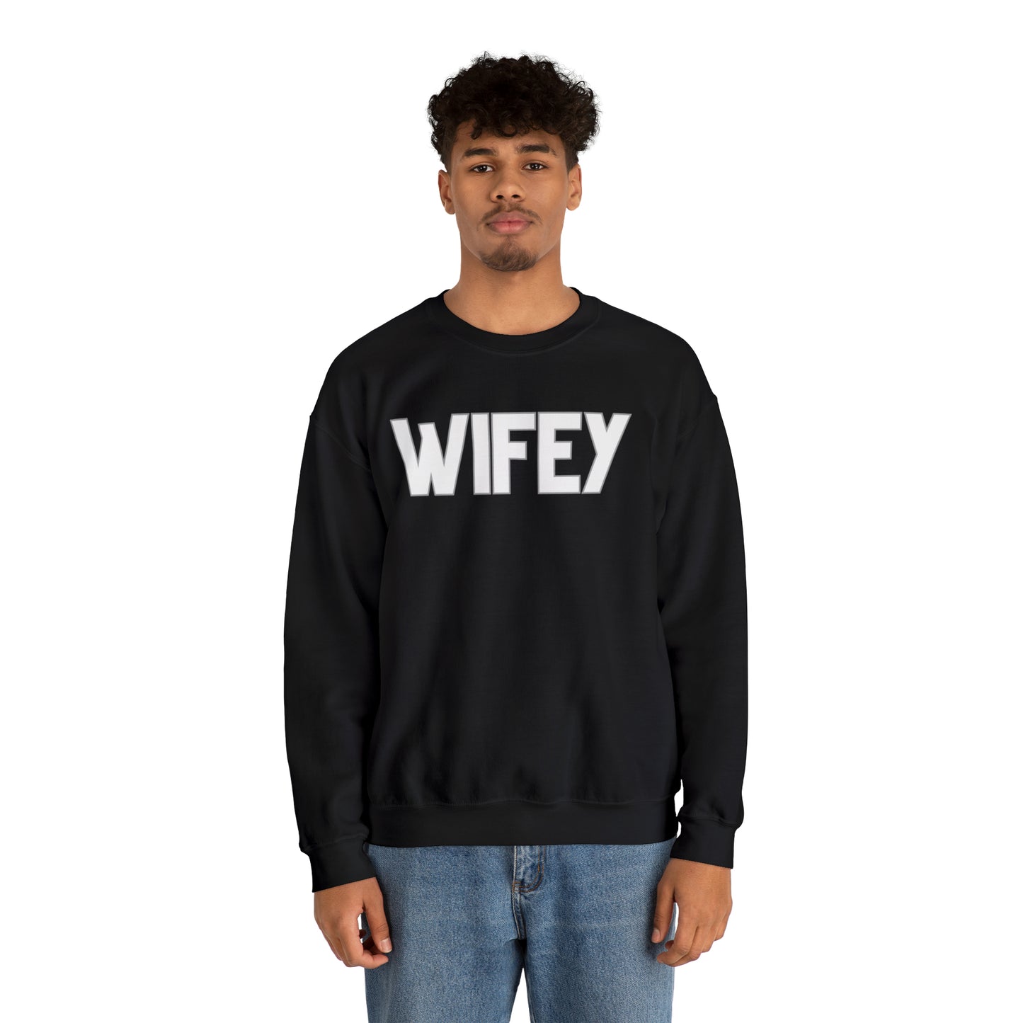 Wifey Unisex Heavy Blend Crewneck Sweatshirt