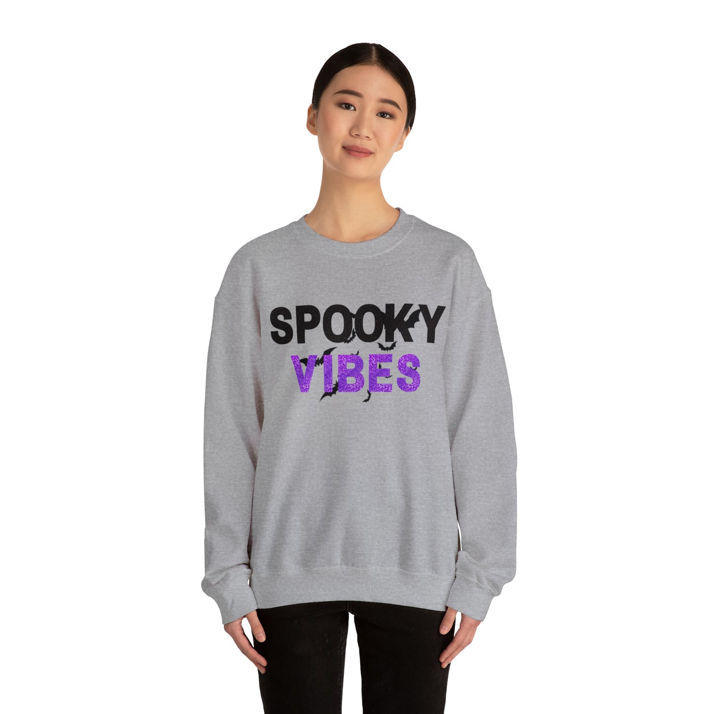 Spooky Vibes Unisex Heavy Blend  Crewneck Sweatshirt