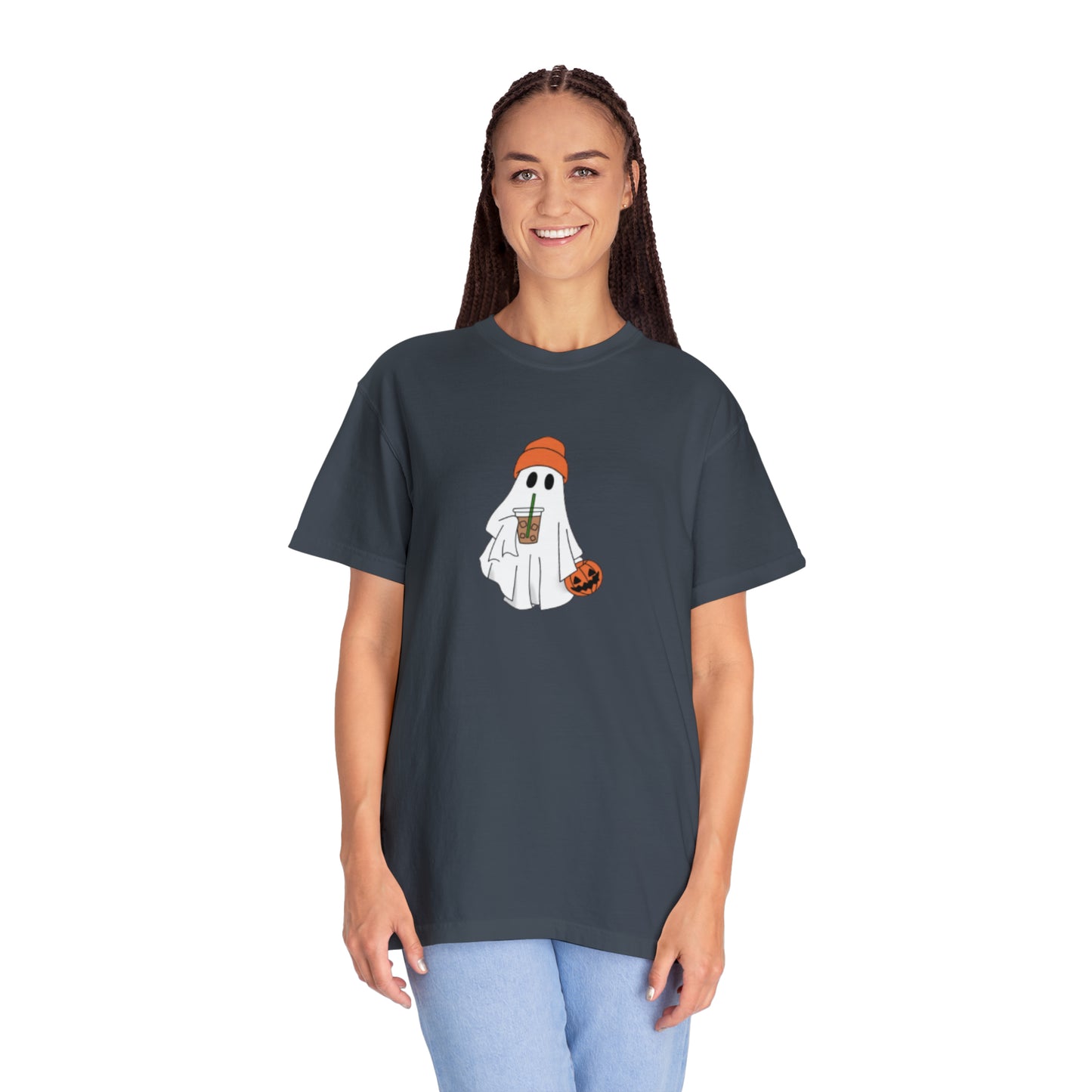 Ghost Iced Coffee Unisex Garment-Dyed T-shirt