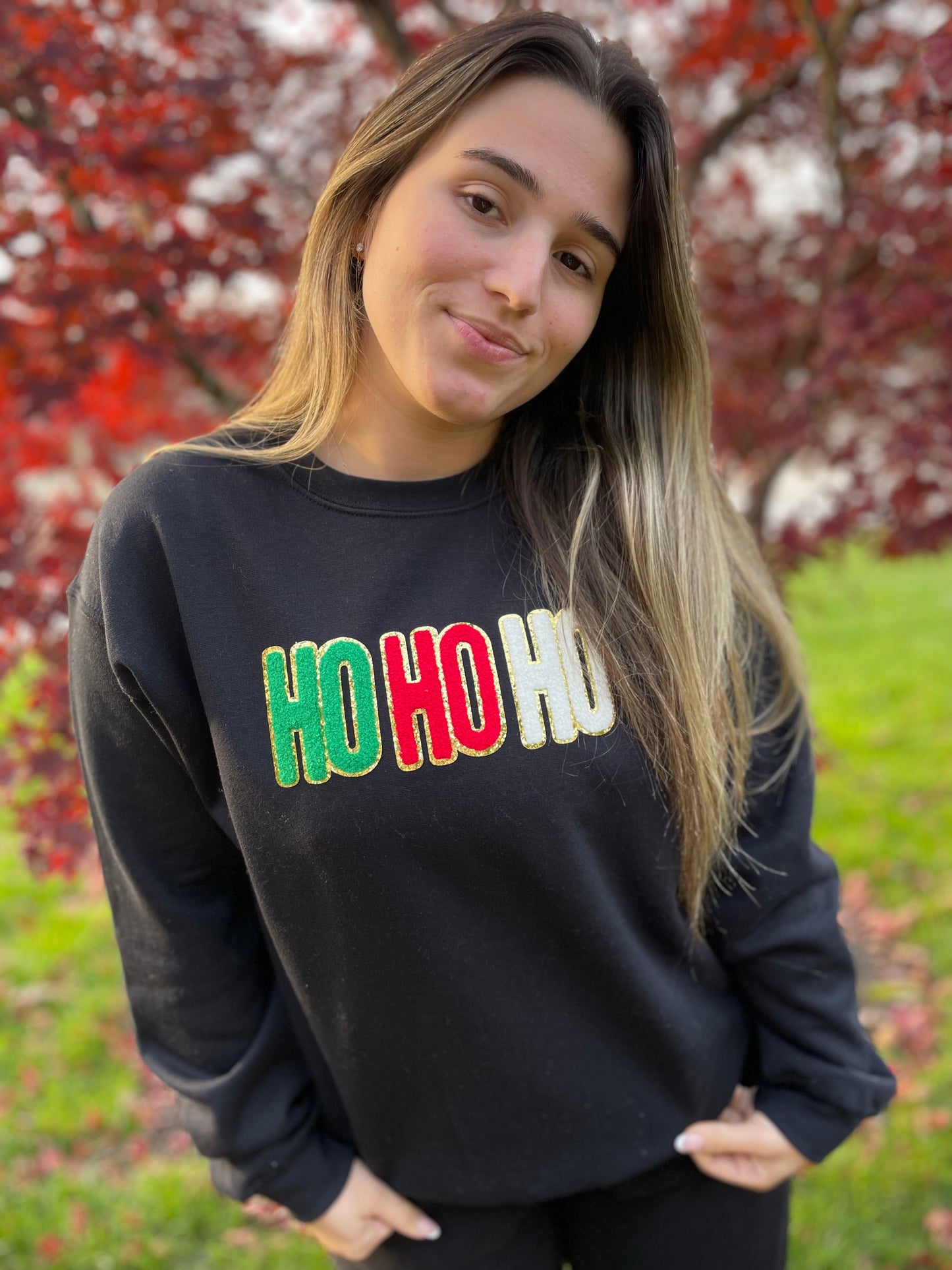 Ho Ho Ho Patch Sweatshirt