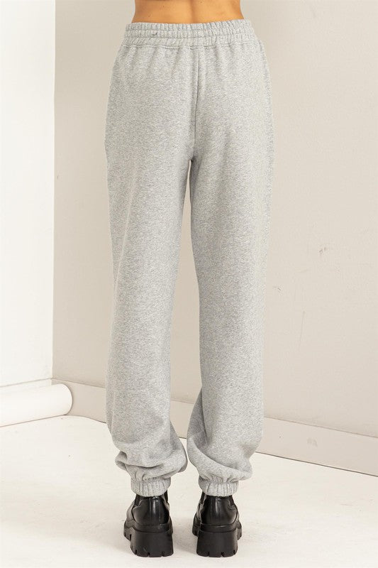 Cute Take High-Waisted Pintuck Sweatpants
