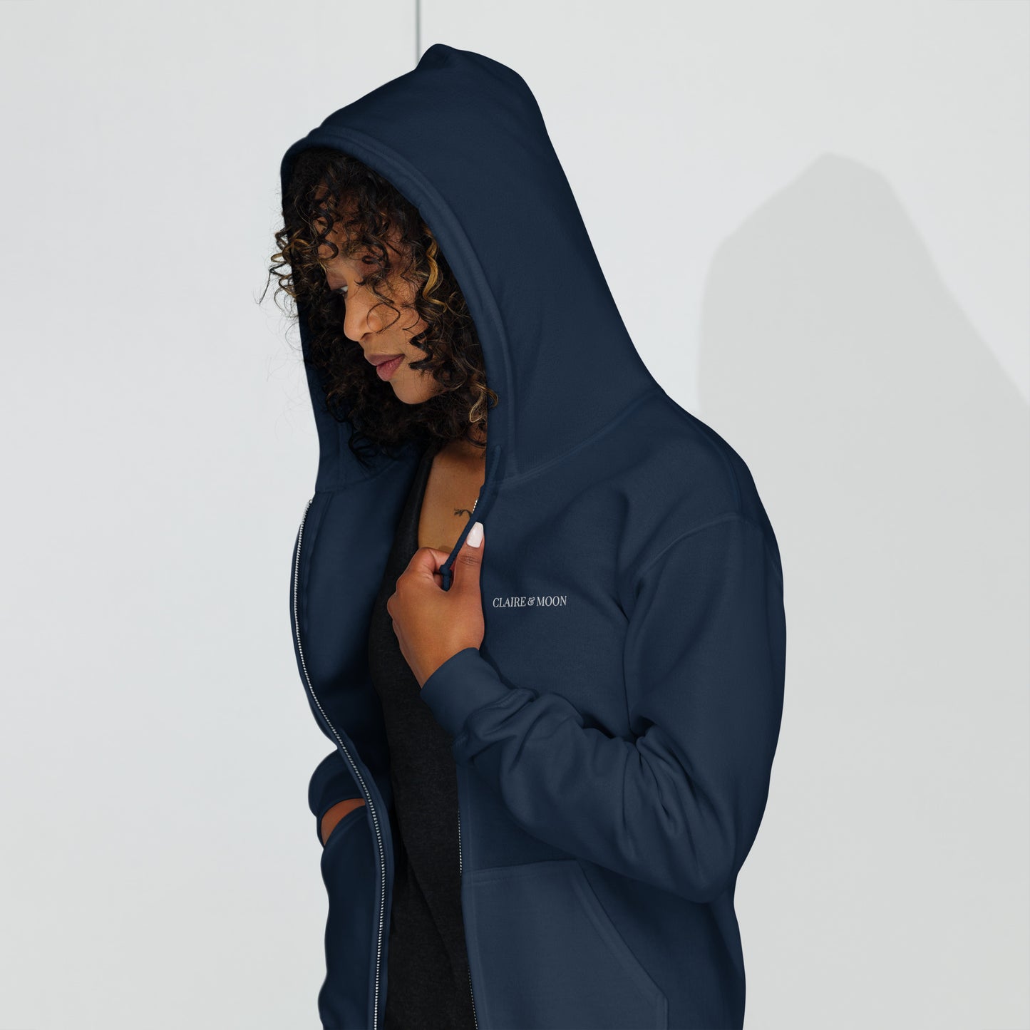 Claireandmoon Logo Unisex heavy blend zip hoodie
