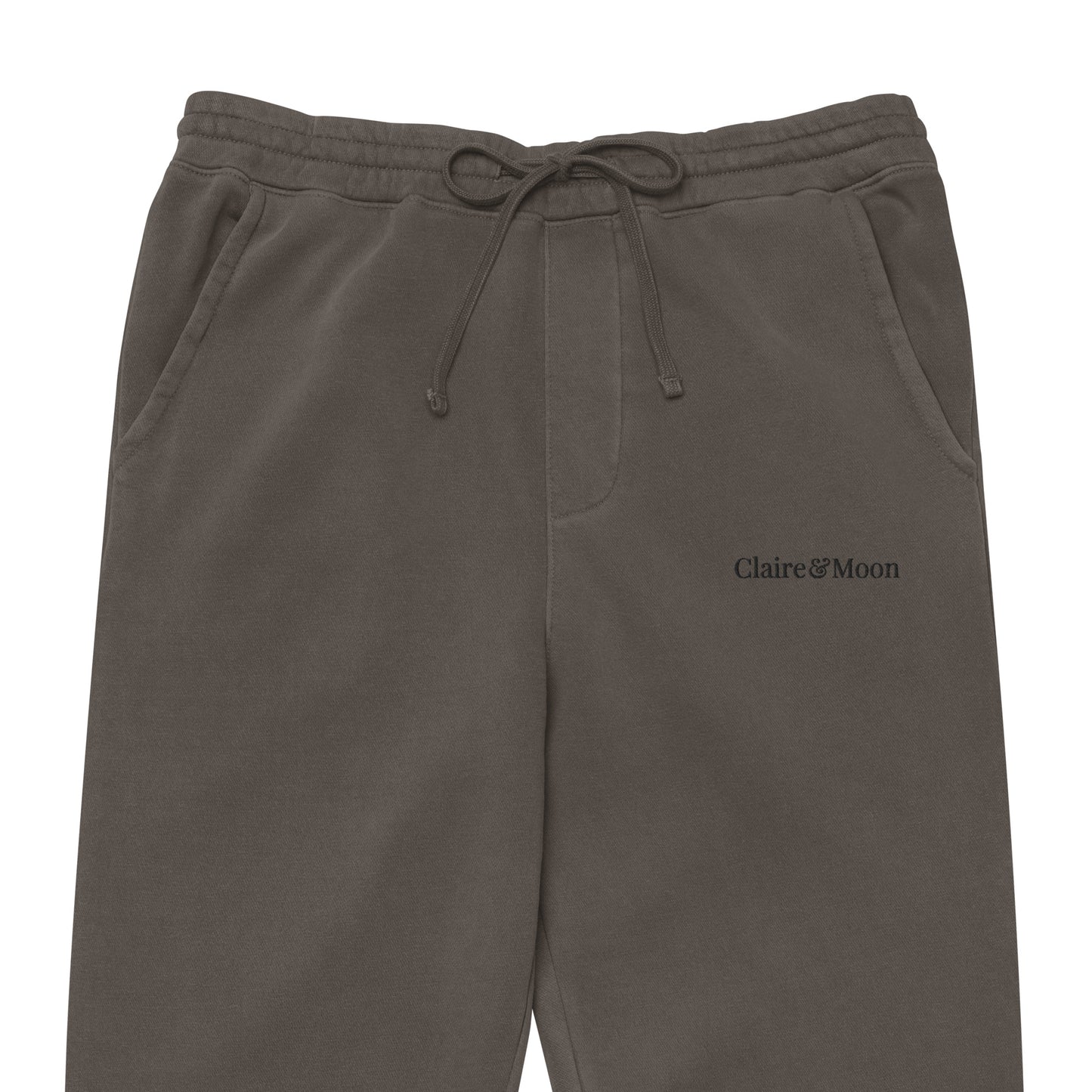 Claireandmoon Logo Unisex pigment-dyed sweatpants
