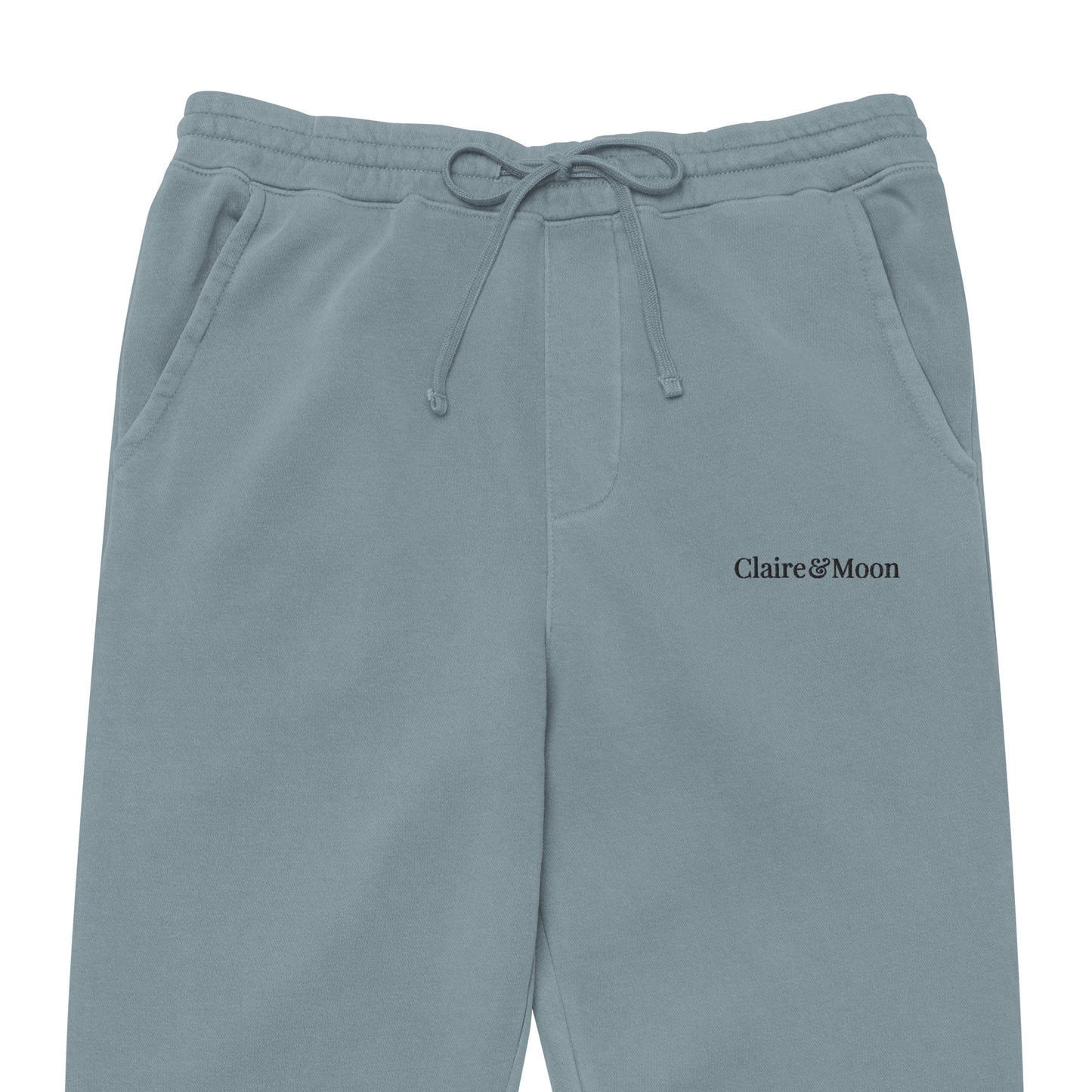 Claireandmoon Logo Unisex pigment-dyed sweatpants